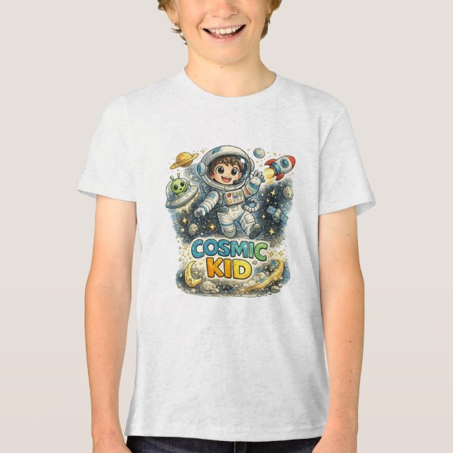 Cosmic Kid Tri-Blend Shirt (Front)