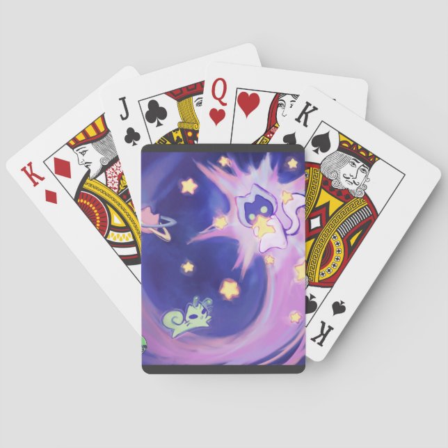 Cosmic KitKat T-Shirt Playing Cards (Back)