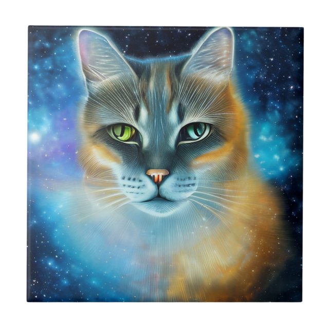 Cosmic Kitty Tile (Front)