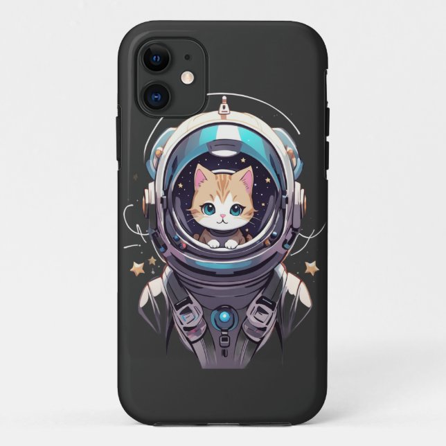 Cosmic Kitty's Final Frontier Case-Mate iPhone Case (Back)