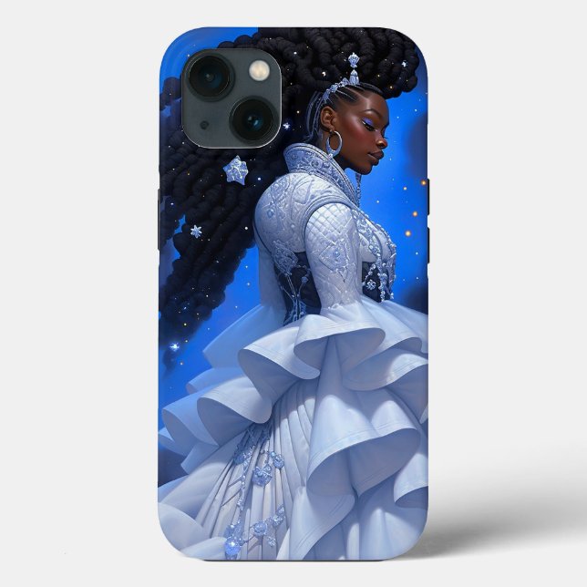 Cosmic Lady African American Fantasy Art Case-Mate iPhone Case (Back)