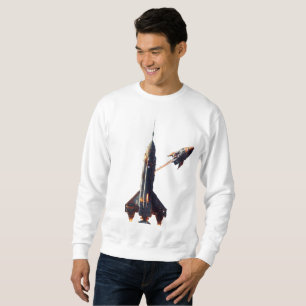 "Cosmic Liftoff: Spaceship Launch Tees" Sweatshirt