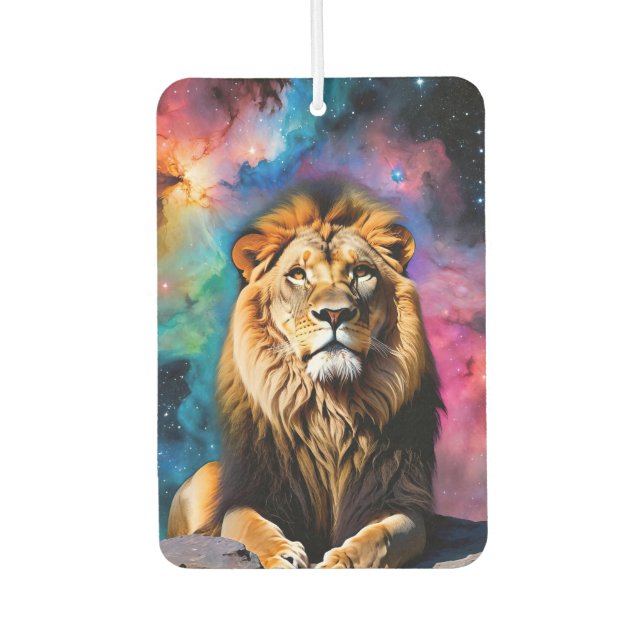 Cosmic Lion Car Air Freshener (Front)