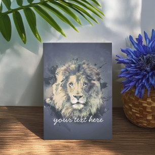 COSMIC LION KING   Custom Greeting Card