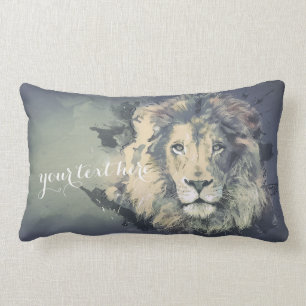 COSMIC LION KING   Grade A Throw Pillow Lumbar