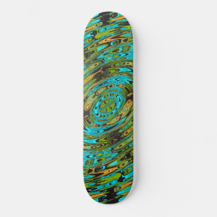 Cosmic Liquid Glass Pattern Skateboard
