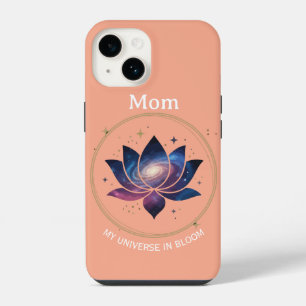Cosmic Lotus Flower Mum Bloom iPhone 14 Case