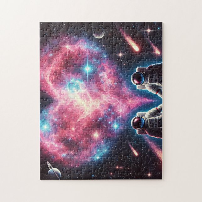 Cosmic Love Astronaut Jigsaw Puzzle (Vertical)