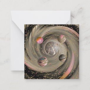 Cosmic Love Galaxy Note Card