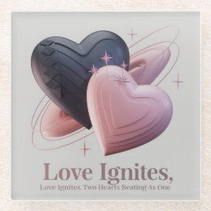 Cosmic Love Heart Coaster