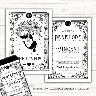 Cosmic Lovers | Tarot Wedding Invitation