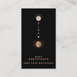 *~* Cosmic Lunar Universe Gift Certificate Card