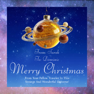 Cosmic Magnetic Christmas Card