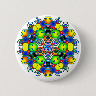 Cosmic Mandala 1 6 Cm Round Badge