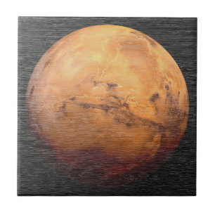 Cosmic Mars Planet Astronomy Tile