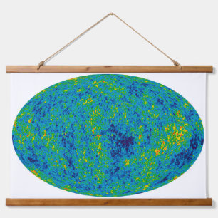 Cosmic Microwave Background Map Hanging Tapestry