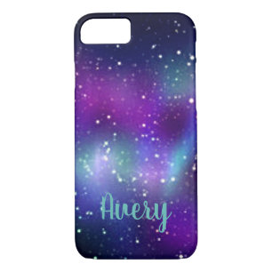 Cosmic Milky Way Galaxy iPhone / iPad case w/ Name