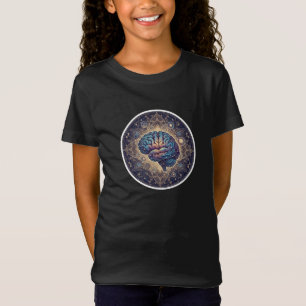 Cosmic Mind Mandala – Abstract Brain Art T-Shirt