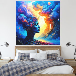 Cosmic Mindscape Art Canvas Print