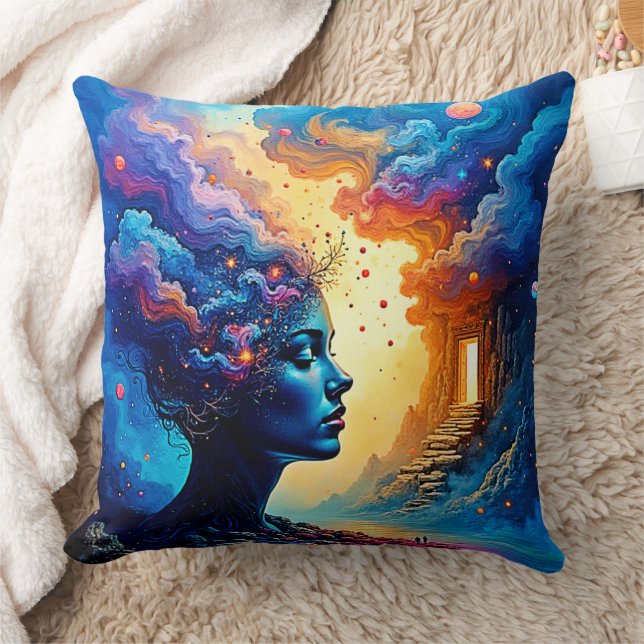 Cosmic Mindscape Art Cushion (Blanket)