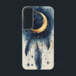 Cosmic Moon Drip Phone Case<br><div class="desc">A shimmering moon appears to melt into the cosmos in this dreamy watercolor design—perfect for lovers of starlight and mystery.</div>