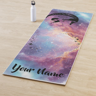 Cosmic Moon Goddess / Celestial Galaxy Meditation Yoga Mat