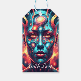 Cosmic+Mosaic+Face Gift Tags