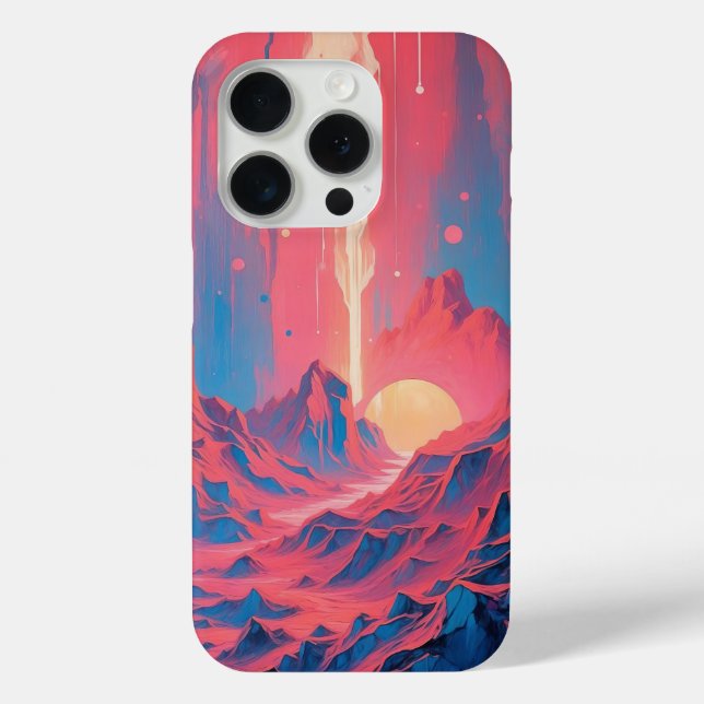 Cosmic Mountain Abstract Vibrant Case-Mate iPhone Case (Back)