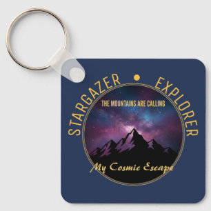Cosmic Mountain Calling Key Ring