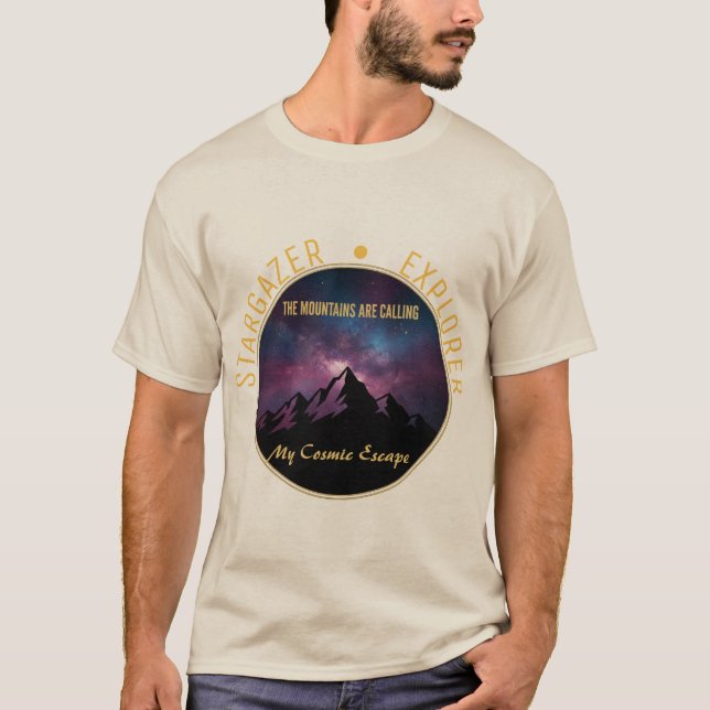 Cosmic Mountain Calling T-Shirt (Front)