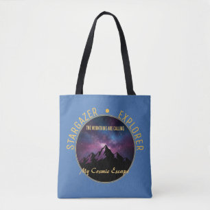 Cosmic Mountain Calling Tote Bag