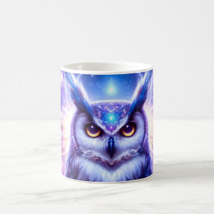 Cosmic Mystical Wisdom Celestial Spiritual Owl Coffee Mug