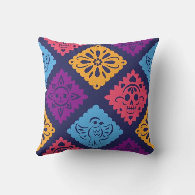 Cosmic Nebula Abstract Art Cushion (Back)