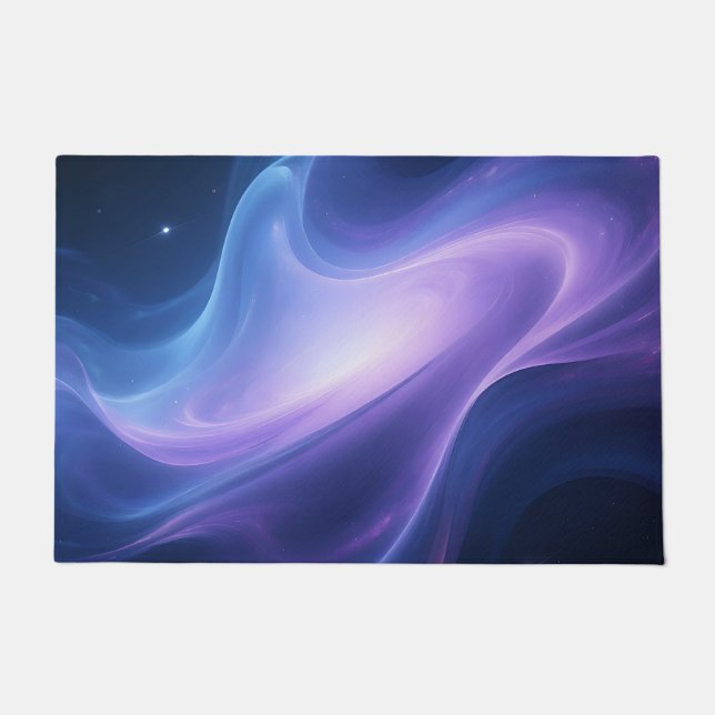 Cosmic Nebula Galaxy Swirl Abstract Doormat (Front)