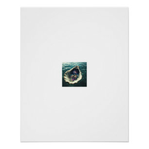 Cosmic Nebula Nautilus Shell Poster