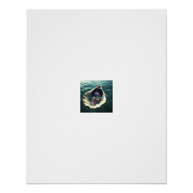 Cosmic Nebula Nautilus Shell Poster (Front)