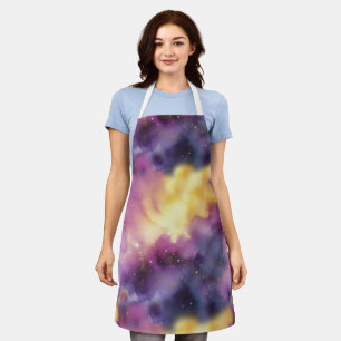 Cosmic Nebula Symphony Apron