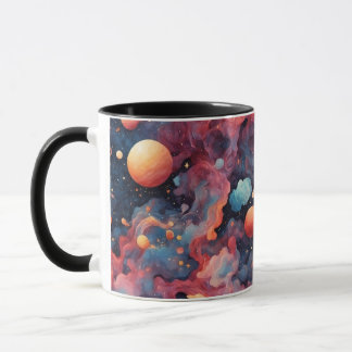 Cosmic Odyssey: Ethereal Nebula Galaxy Mug