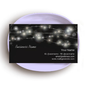Cosmic Orbs and Stars Business Card