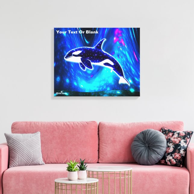 Cosmic Orca Canvas Print (Insitu(LivingRoom))