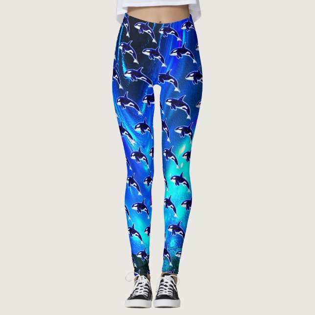 Cosmic Orca Leggings (Front)
