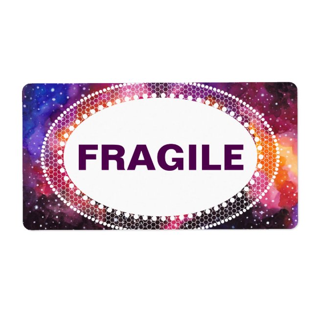 Cosmic Outer Space Moving Box Fragile (Front)
