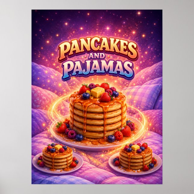 Cosmic Pancake Breakfast Poster (Front)