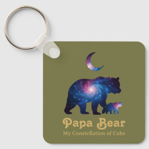 Cosmic Papa Bear & Cub Key Ring