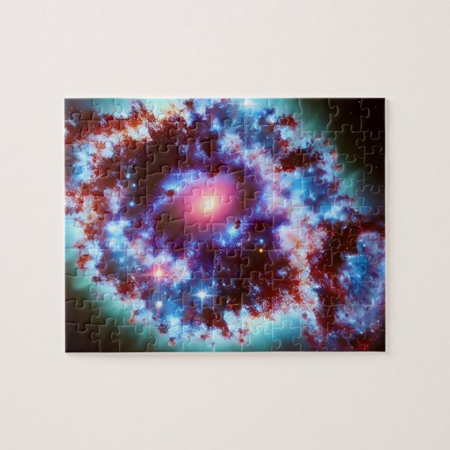 Cosmic pastel purple and blue sky universe image jigsaw puzzle (Horizontal)