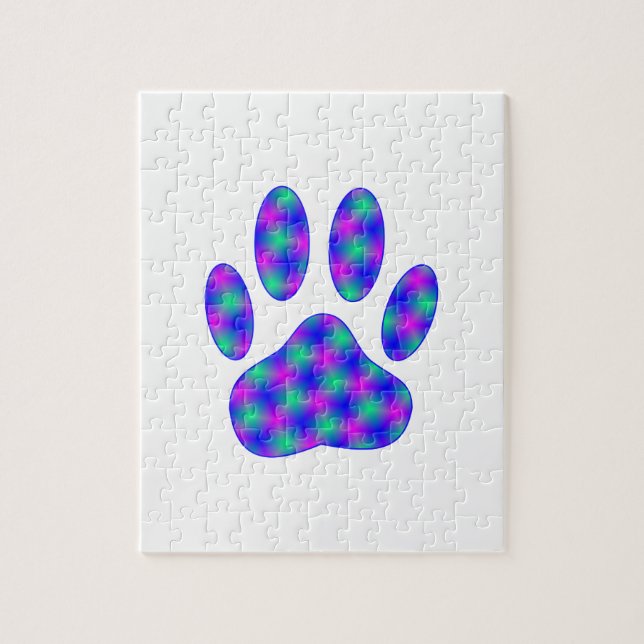 Cosmic Paw Print Jigsaw Puzzle (Vertical)