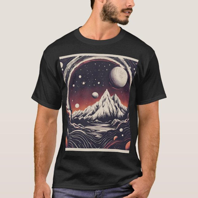 Cosmic Peaks T-Shirt (Front)