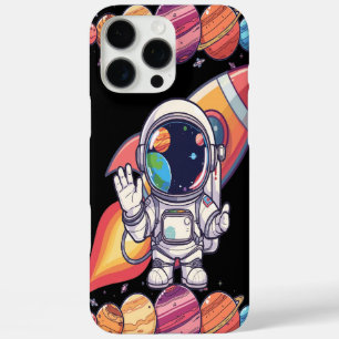 Cosmic Phone Black Case Space Themed Planets 