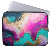 Cosmic Pink Laptop Bag with Stunning Galaxy Print