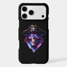 Cosmic Pirate Skull Galaxy Phone Case